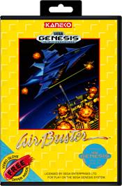 Box cover for Air Buster on the Sega Genesis.