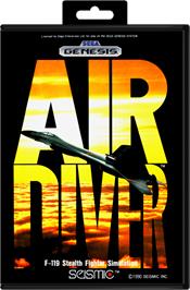 Box cover for Air Diver on the Sega Genesis.