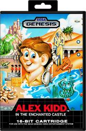 Box cover for Alex Kidd in the Enchanted Castle on the Sega Genesis.