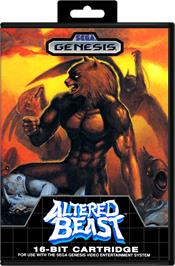 Box cover for Altered Beast on the Sega Genesis.
