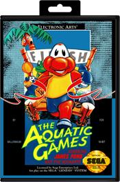 Box cover for Aquatic Games: Starring James Pond, The on the Sega Genesis.
