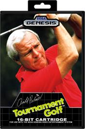 Box cover for Arnold Palmer Tournament Golf on the Sega Genesis.