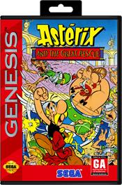Box cover for Astérix and the Great Rescue on the Sega Genesis.