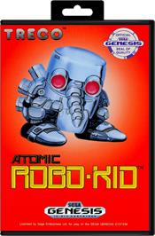 Box cover for Atomic Robo-Kid on the Sega Genesis.