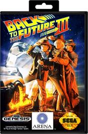 Box cover for Back to the Future III on the Sega Genesis.
