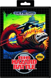 Box cover for Bio-Hazard Battle on the Sega Genesis.