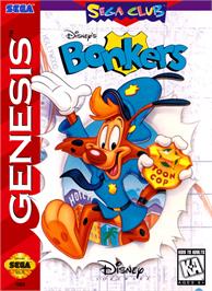 Box cover for Bonkers on the Sega Genesis.