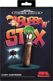 Box cover for Bubba 'n' Stix on the Sega Genesis.