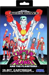 Box cover for Captain Planet and the Planeteers on the Sega Genesis.