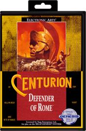 Box cover for Centurion: Defender of Rome on the Sega Genesis.