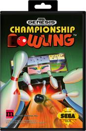 Box cover for Championship Bowling on the Sega Genesis.