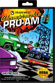Box cover for Championship Pro-Am on the Sega Genesis.