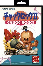 Box cover for Chuck Rock 2: Son of Chuck on the Sega Genesis.