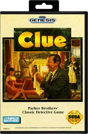 Box cover for Clue on the Sega Genesis.