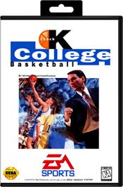 Box cover for Coach K College Basketball on the Sega Genesis.