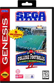 Box cover for College Football's National Championship II on the Sega Genesis.