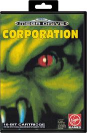 Box cover for Corporation on the Sega Genesis.