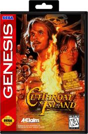 Box cover for Cutthroat Island on the Sega Genesis.
