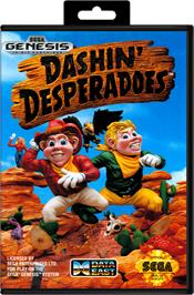 Box cover for Dashin' Desperadoes on the Sega Genesis.