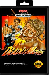 Box cover for Deadly Moves on the Sega Genesis.