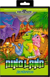Box cover for Dino Land on the Sega Genesis.