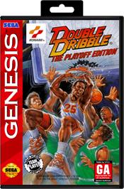 Box cover for Double Dribble: The Playoff Edition on the Sega Genesis.