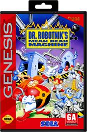 Box cover for Dr. Robotnik's Mean Bean Machine on the Sega Genesis.
