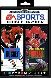 Box cover for EA Sports Double Header on the Sega Genesis.