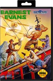 Box cover for Earnest Evans on the Sega Genesis.