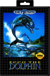 Box cover for Ecco the Dolphin on the Sega Genesis.