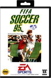 Box cover for FIFA 95 on the Sega Genesis.