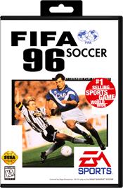 Box cover for FIFA 96 on the Sega Genesis.