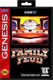 Box cover for Family Feud on the Sega Genesis.