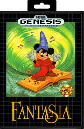 Box cover for Fantasia on the Sega Genesis.