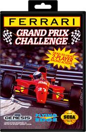 Box cover for Ferrari Grand Prix Challenge on the Sega Genesis.