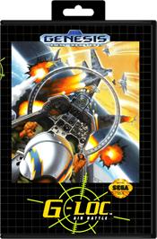Box cover for G-Loc Air Battle on the Sega Genesis.