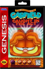 Box cover for Garfield: Caught in the Act on the Sega Genesis.