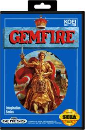 Box cover for Gemfire on the Sega Genesis.