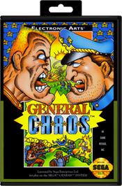 Box cover for General Chaos on the Sega Genesis.