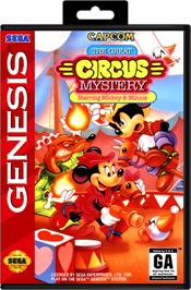 Box cover for Great Circus Mystery, The - starring Mickey and Minnie Mouse on the Sega Genesis.