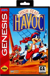 Box cover for High Seas Havoc on the Sega Genesis.