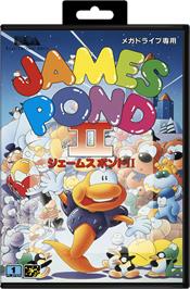 Box cover for James Pond 2: Codename: RoboCod on the Sega Genesis.