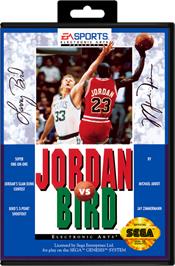 Box cover for Jordan vs. Bird: One-on-One on the Sega Genesis.