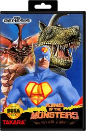 Box cover for King of the Monsters on the Sega Genesis.