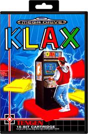 Box cover for Klax on the Sega Genesis.