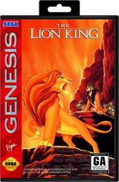 Box cover for Lion King, The on the Sega Genesis.
