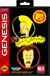Box cover for MTV's Beavis and Butthead on the Sega Genesis.