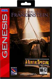 Box cover for Mary Shelley's Frankenstein on the Sega Genesis.