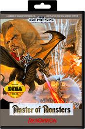 Box cover for Master of Monsters on the Sega Genesis.