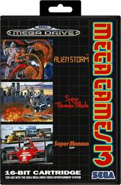 Box cover for Mega Games 3 on the Sega Genesis.